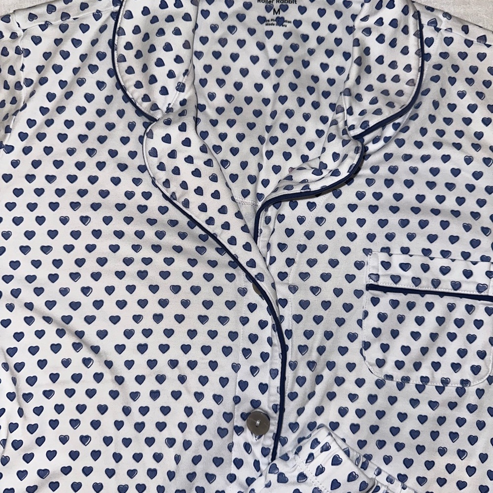 Roller Rabbit Blue Heart PJ’s - Picture 4 of 4